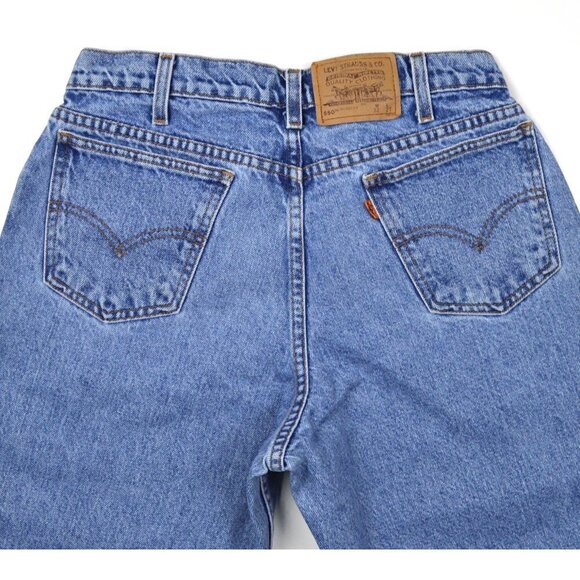 Levi's Vintage Orange Tab Mom Jeans 550 32x27 - Picture 4 of 8